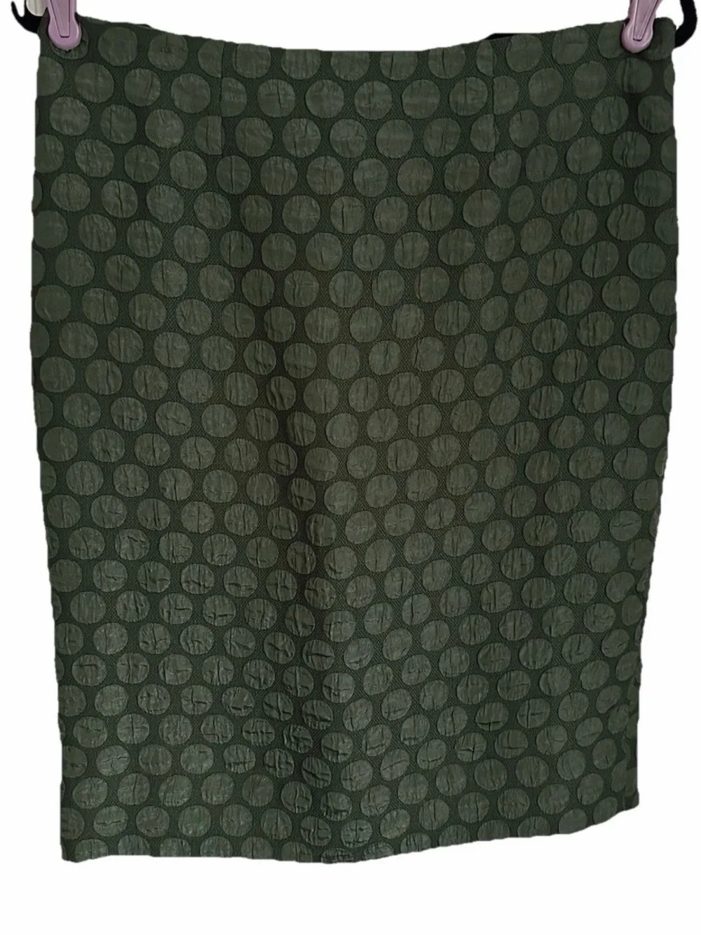 Anthropologie Maeve Doban Polka Dot Green Skirt Womens 6 Office Minimalist
